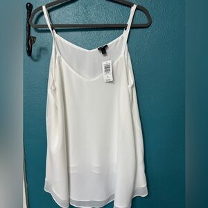 Torrid White Camisole Top Size 1 (14-16) NWT